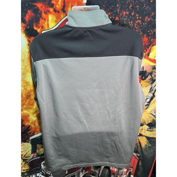IZOD Men's Gray Quarter Zip Long Sleeve Pullover XL - Picture 2 of 11